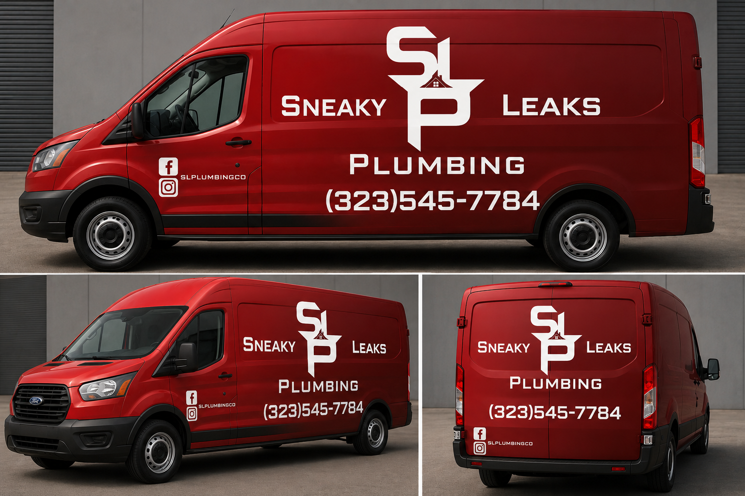 Sneaky Leaks Plumbing service van