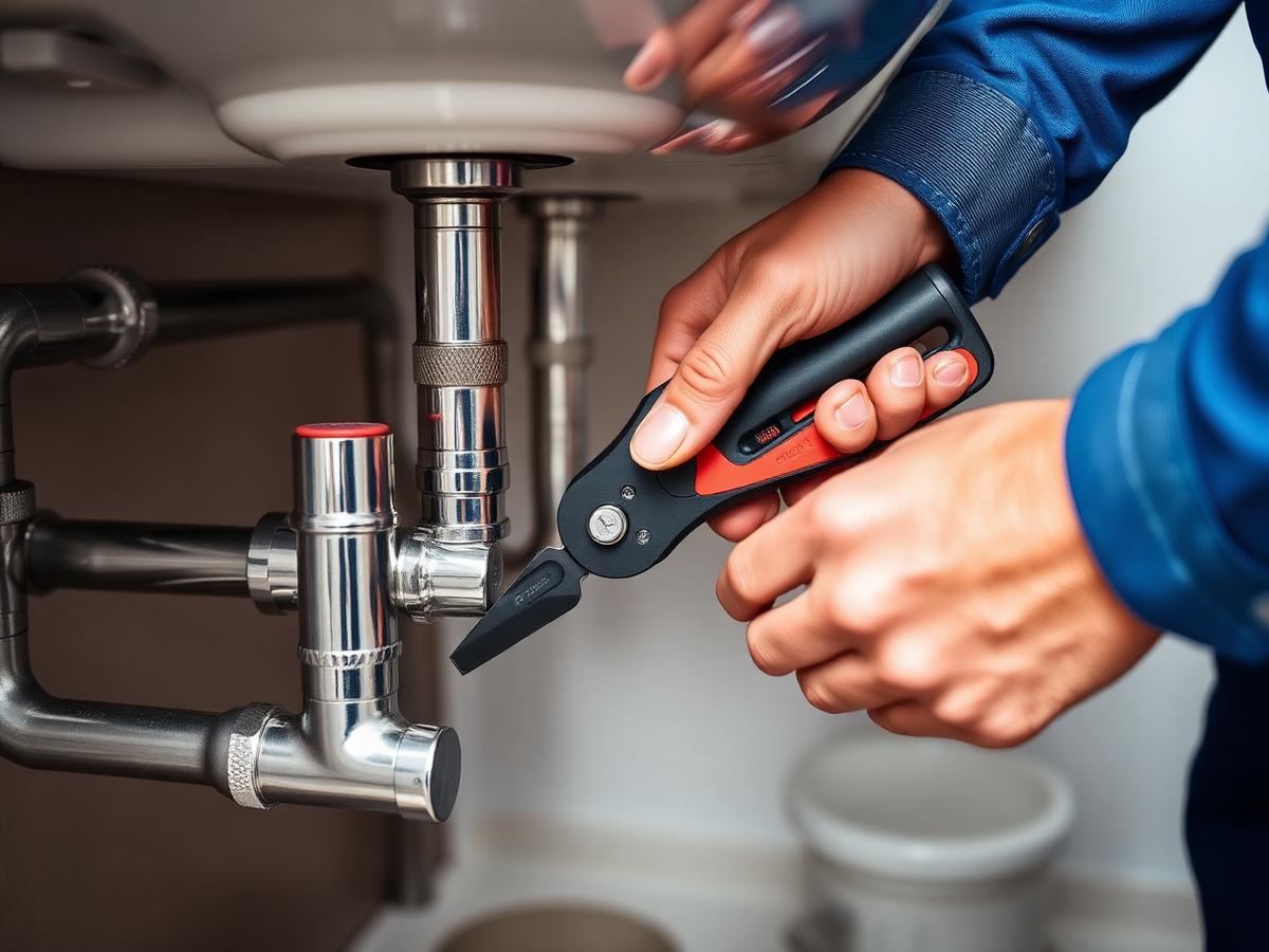 Sneaky Leaks Plumbing technician at work